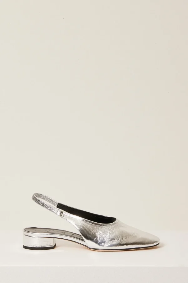 Aeyde Dua crackle sling back
