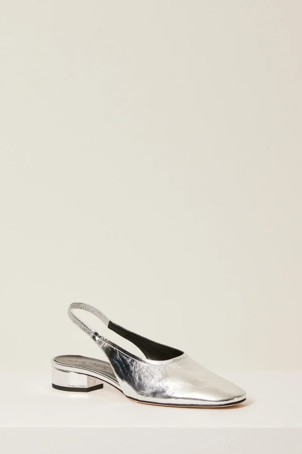 Aeyde Dua crackle sling back