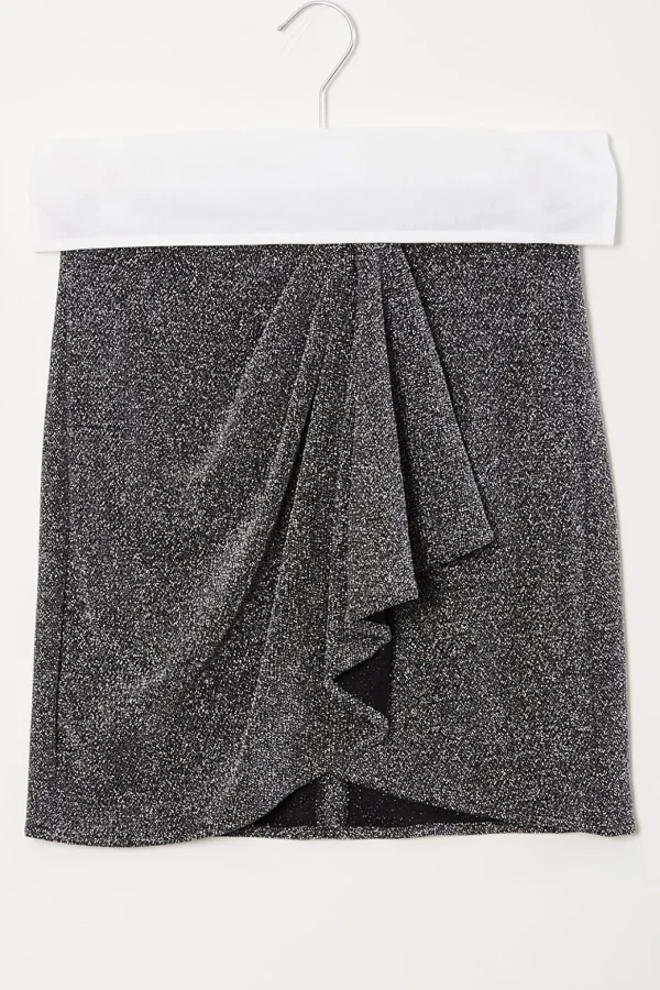 Bergen lurex jersey skirt