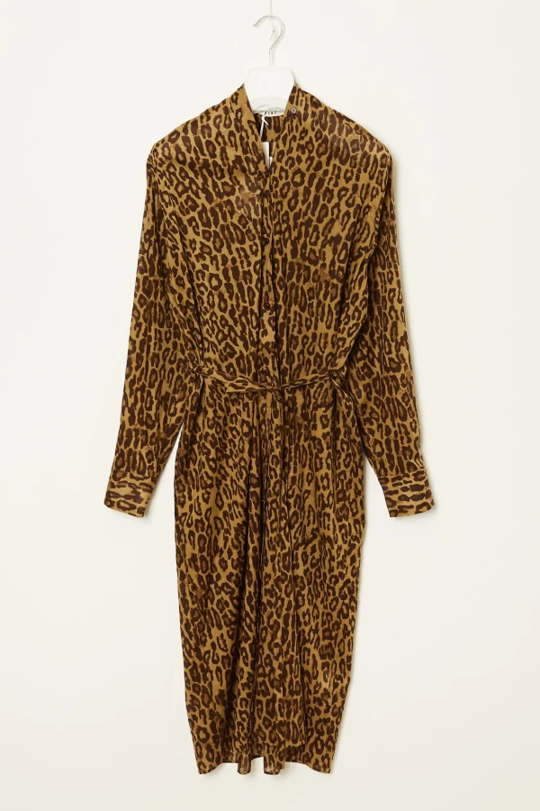 6397 Collarless shirt dress