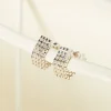 Day or night earrings pair sterling silver