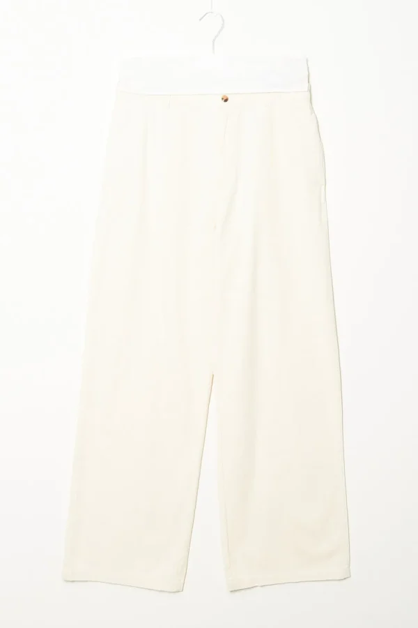 Denimist Flat front wide leg chino