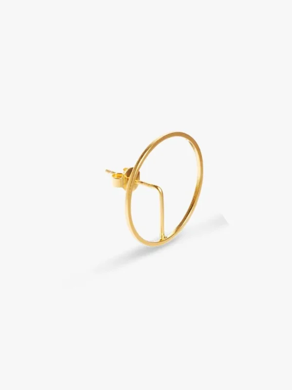 Earring Element Frame Gold