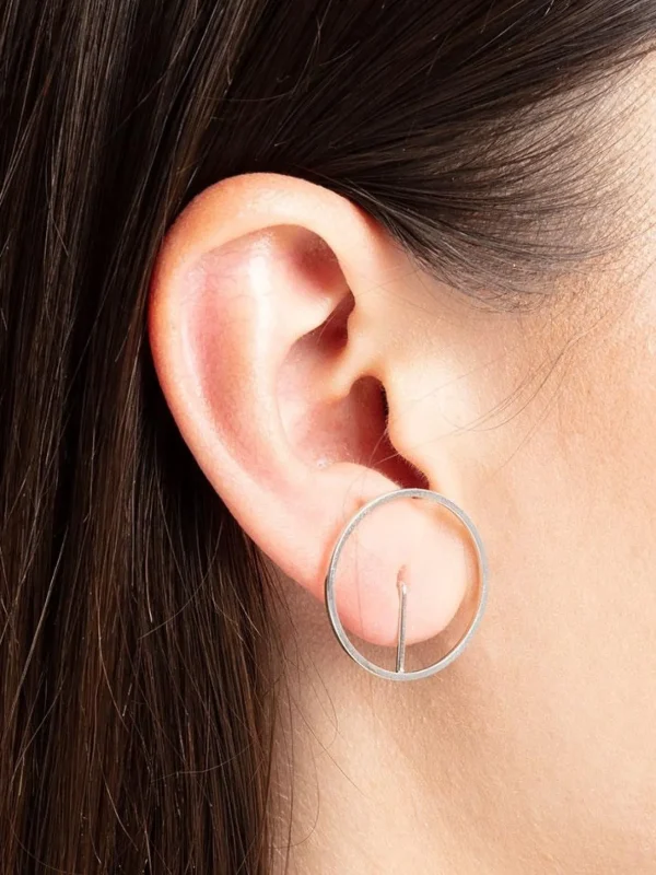Earring Element Frame Gold