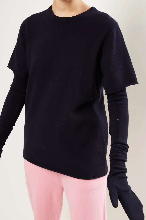 Extreme cashmere No79 ninja gloves with cotton ribbon