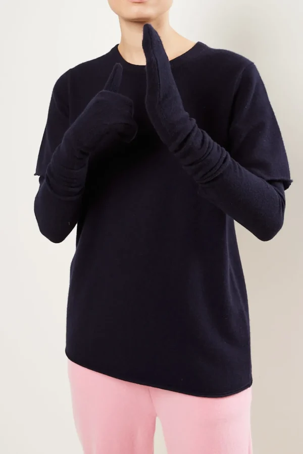Extreme cashmere No79 ninja gloves with cotton ribbon