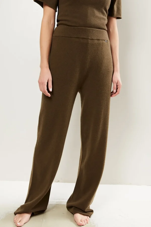 Extreme cashmere No104 wide leg trousers brown
