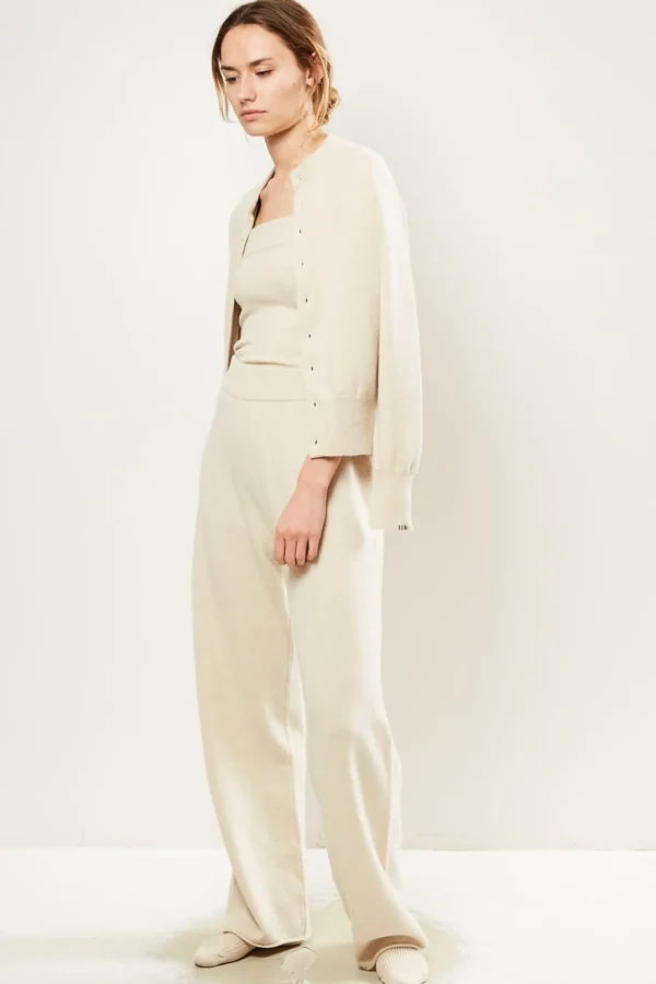 Extreme cashmere Trousers wide leg pants.