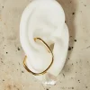 Faris Sprig perla earrings pair gold plated