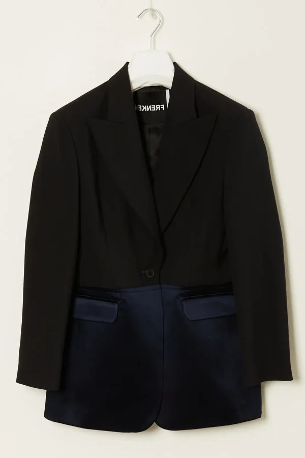 Frenken Case waisted 2fabrics jacket