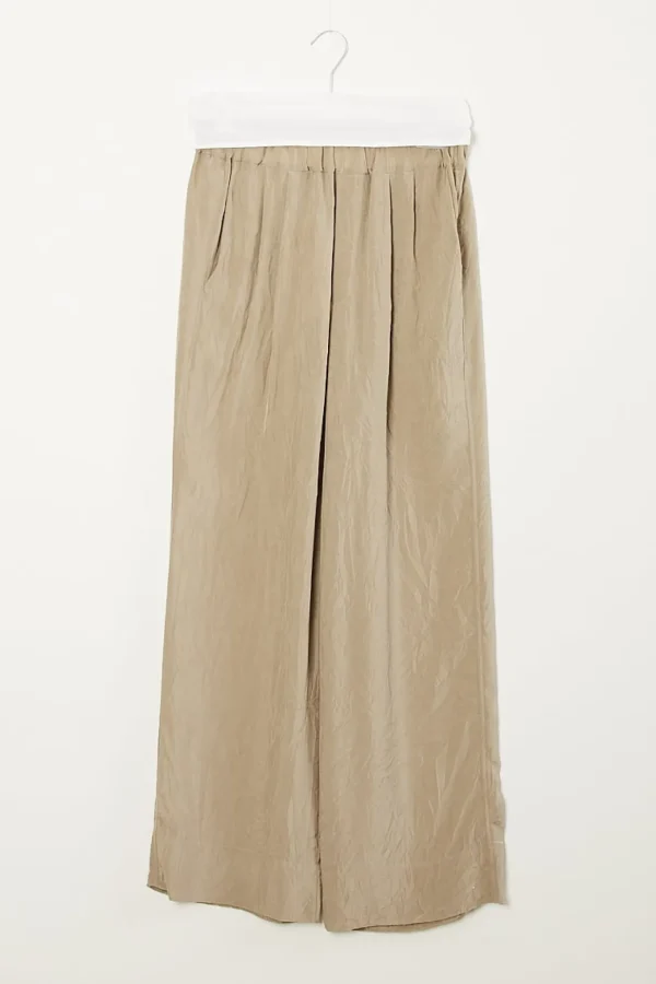 Gauchere Creased twill trousers