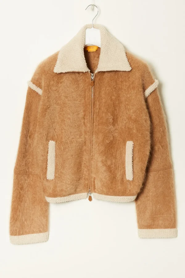 Guest in Residence Grizzly cashmere bomber