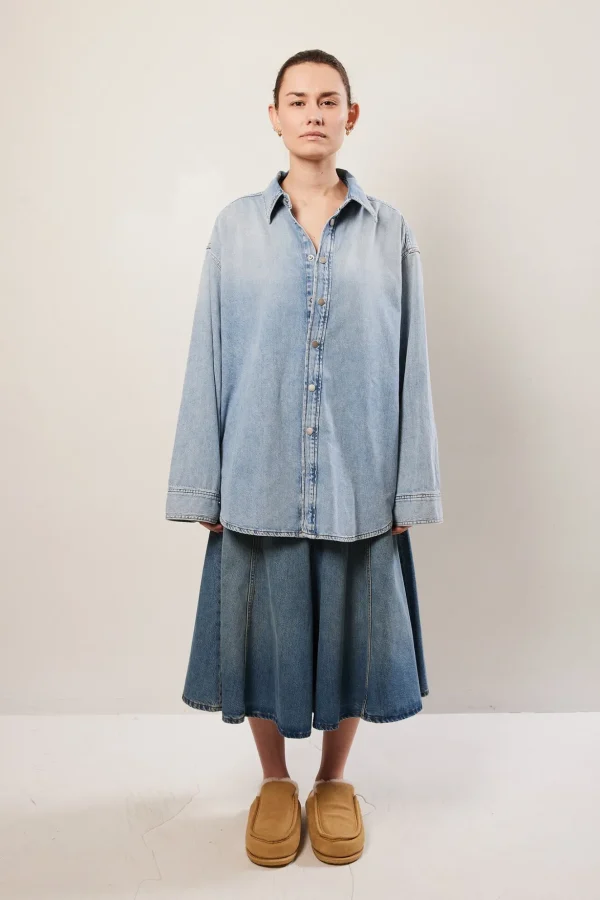 Haikure Mid serenity denim skirt