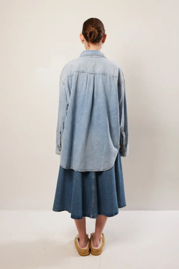 Haikure Mid serenity denim skirt