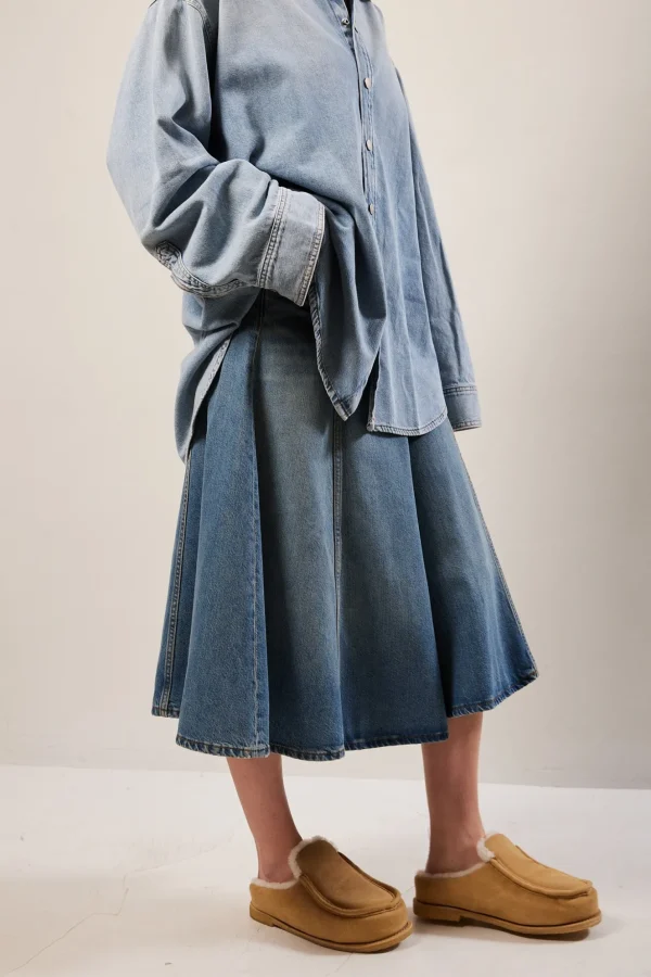 Haikure Mid serenity denim skirt