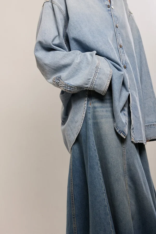 Haikure Mid serenity denim skirt