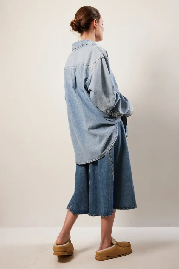 Haikure Mid serenity denim skirt