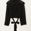 Helmut Lang Crop drtd trench