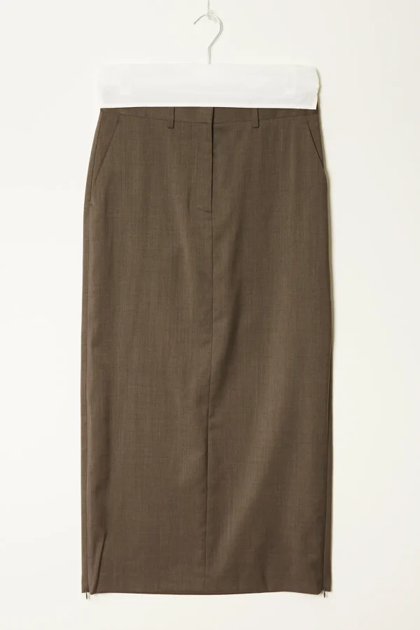 Helmut Lang Zip maxi skirt