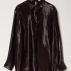 inDRESS Jacinthe silk blend shirt