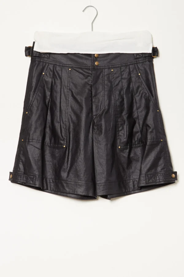 Isabel Marant felize coated linen shorts