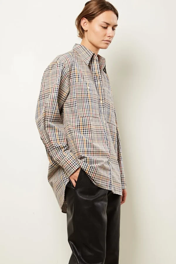 Isabel Marant Rinela check poplin shirt