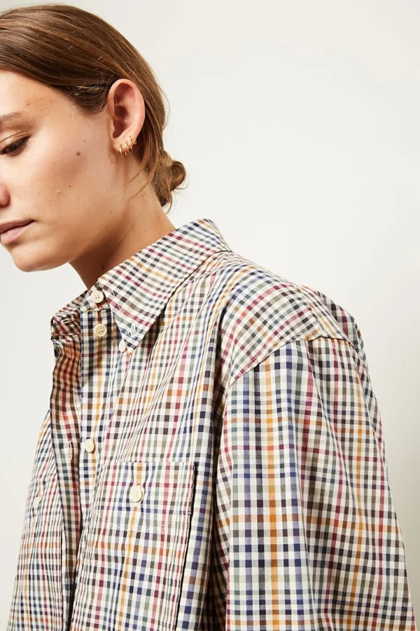 Isabel Marant Rinela check poplin shirt