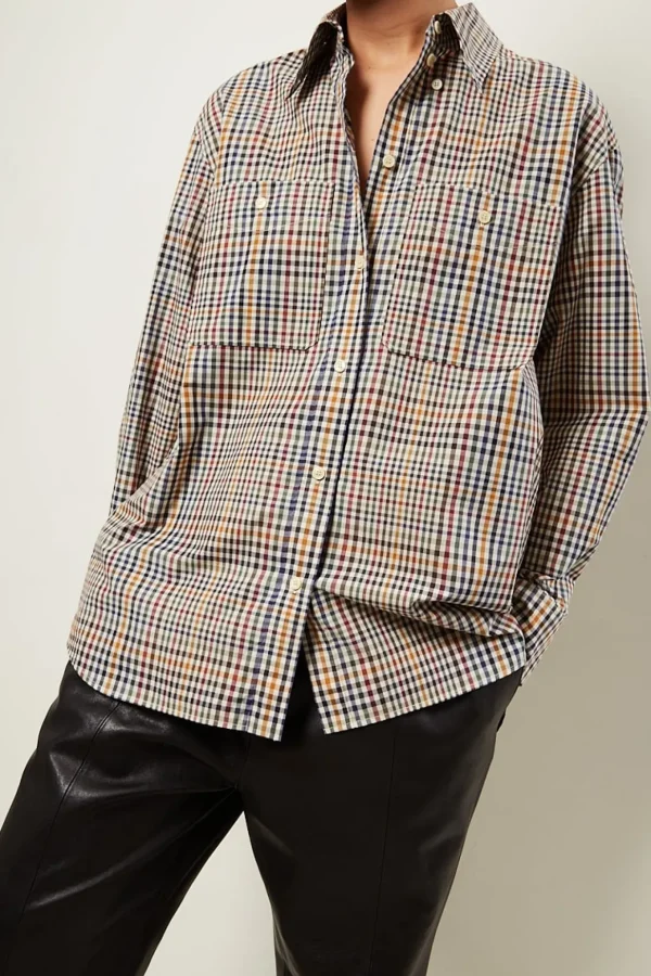 Isabel Marant Rinela check poplin shirt