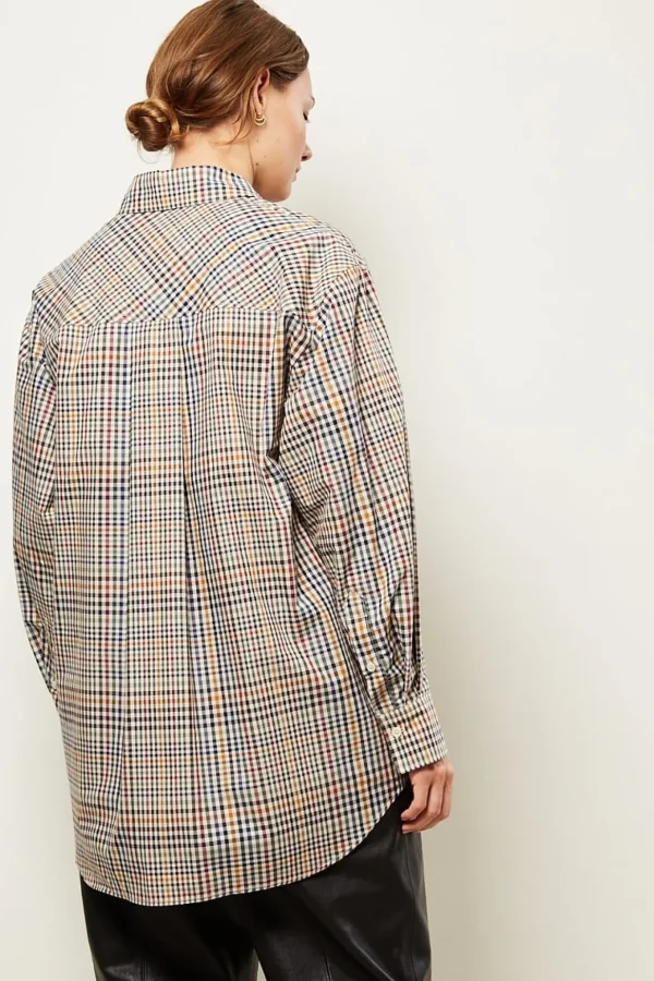 Isabel Marant Rinela check poplin shirt