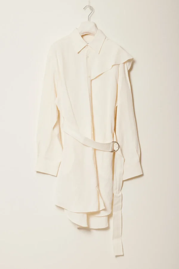 JW ANDERSON Cape shoulder shirt dress