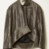 JW ANDERSON Curved hem high neck jacket