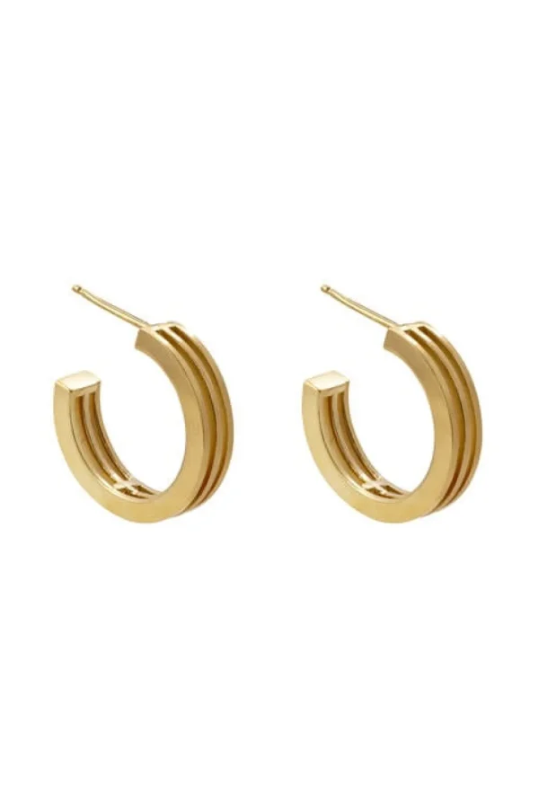 layered graphic hoop earrings