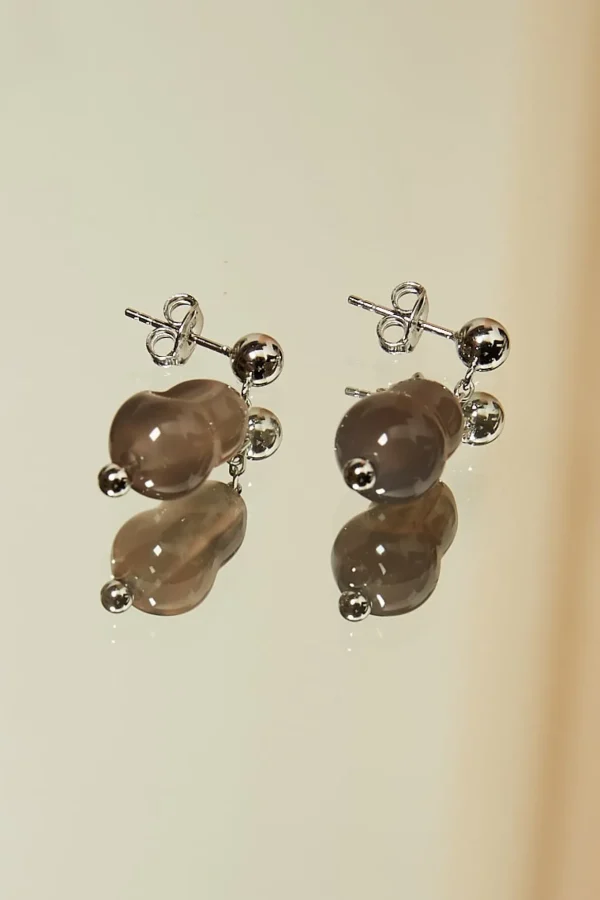 Lemaire Carved stone earrings