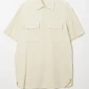 Lemaire Short sleeve denim shirt