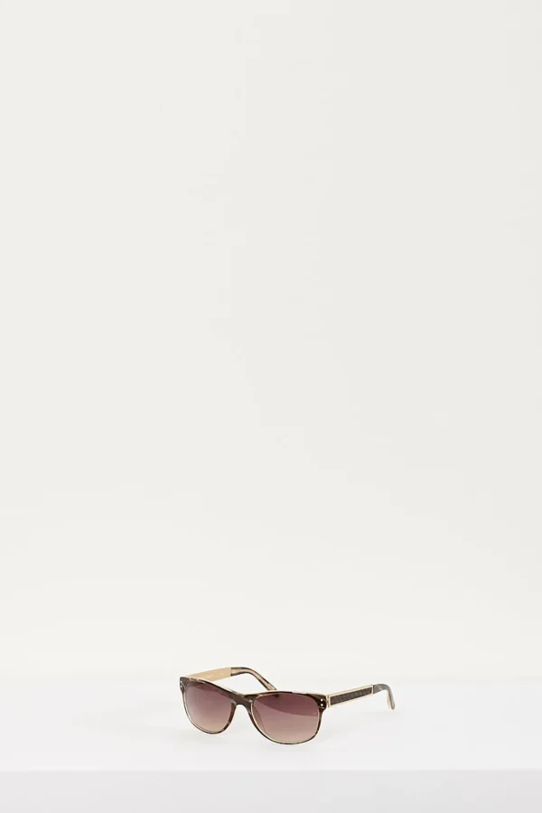Linda Farrow gold brown grad lens