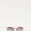 Linda Farrow shell grey grad lens