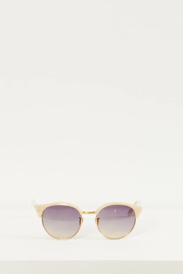 Linda Farrow shell grey grad lens