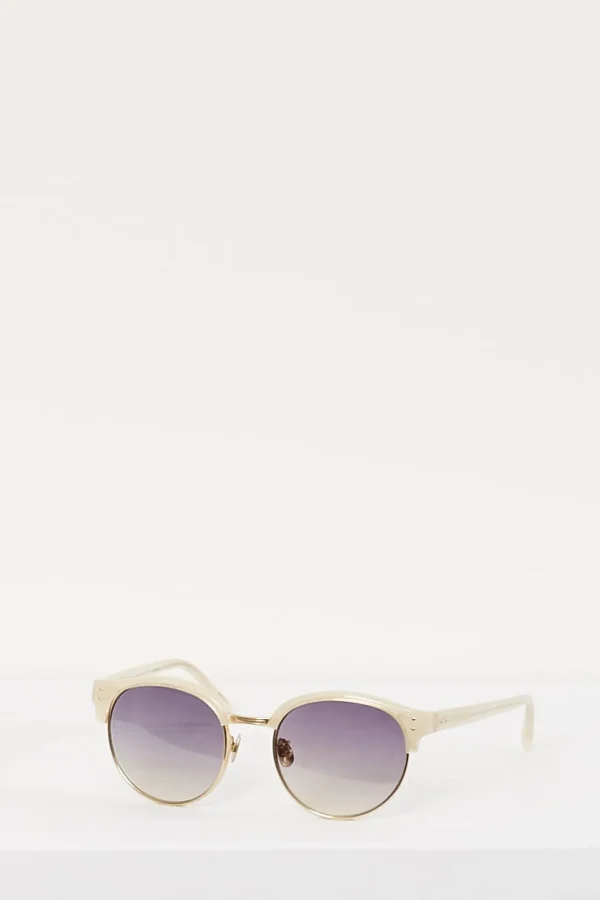 Linda Farrow shell grey grad lens