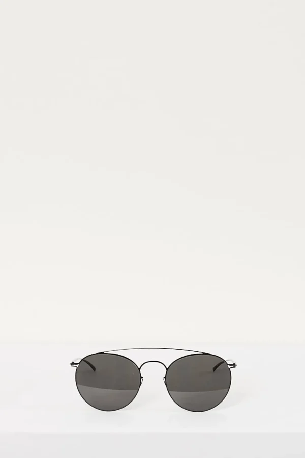 Maison Margiela black frame dark grey lens sunglasses