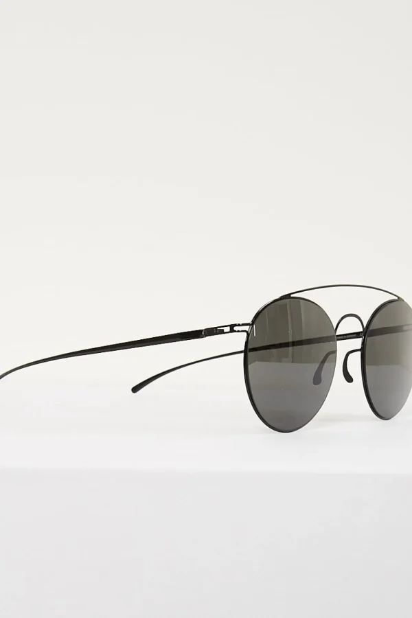 Maison Margiela black frame dark grey lens sunglasses