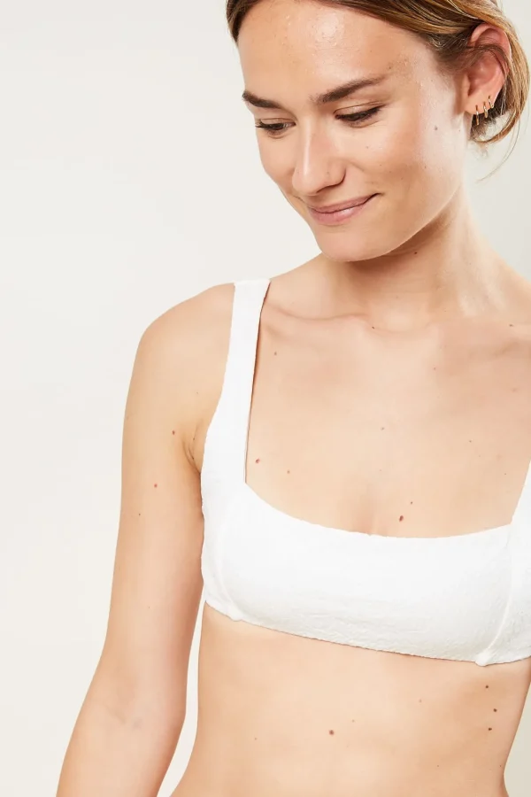 Mara Hoffman Meli repreve poly bikini top.