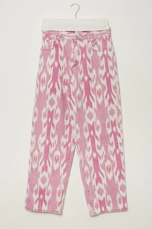 Marant Etoile Joanny ikat denim pants