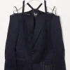 1/OFF Blazer Cut Off Shoulders