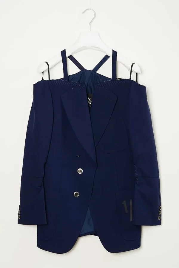 1/OFF Blazer Cut Off Shoulder