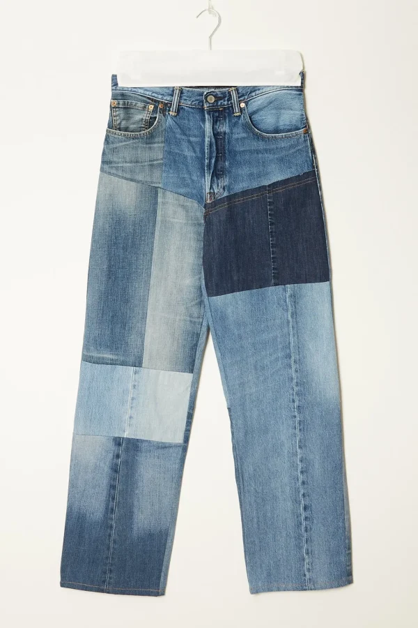 1/OFF Straight patchwork jeans