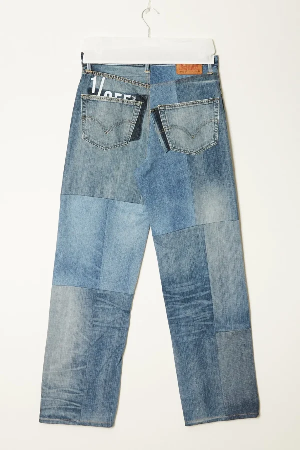 1/OFF Straight patchwork jeans
