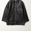 Remain Oversize leather jacket
