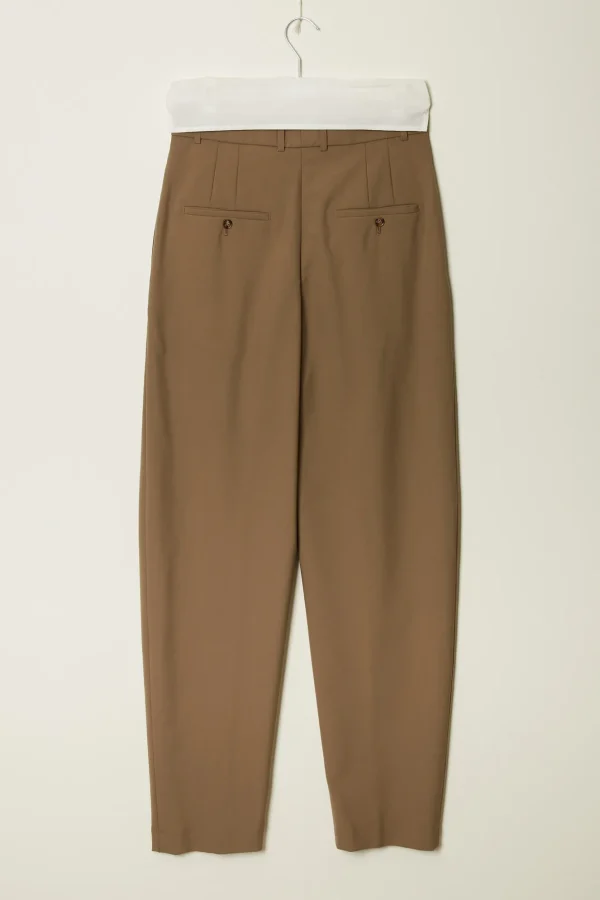 Round leg tailored trousers
