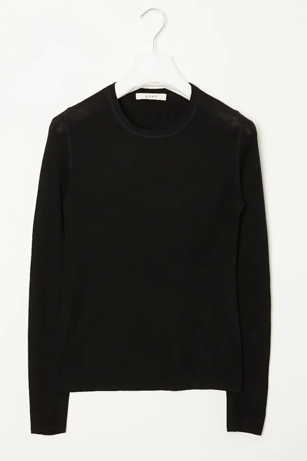 6397 Skinny rib crew