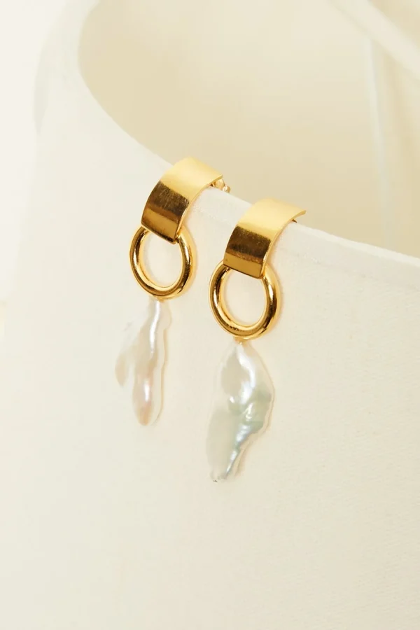 Studio Collect Decade earrings with baroque pearl